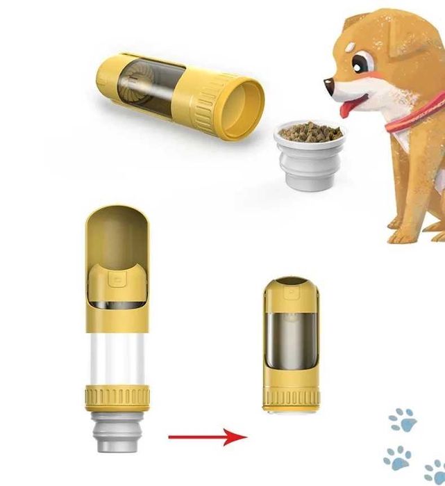 Sticla apa/mâncare,350 ml,filtru carbon,pets,hranitor,dozator