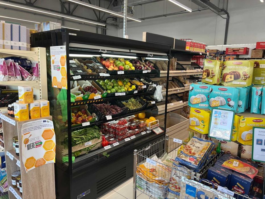 Vitrina Frigorifica pentru Legume Fructe/ 200x75x208cm/ NOU