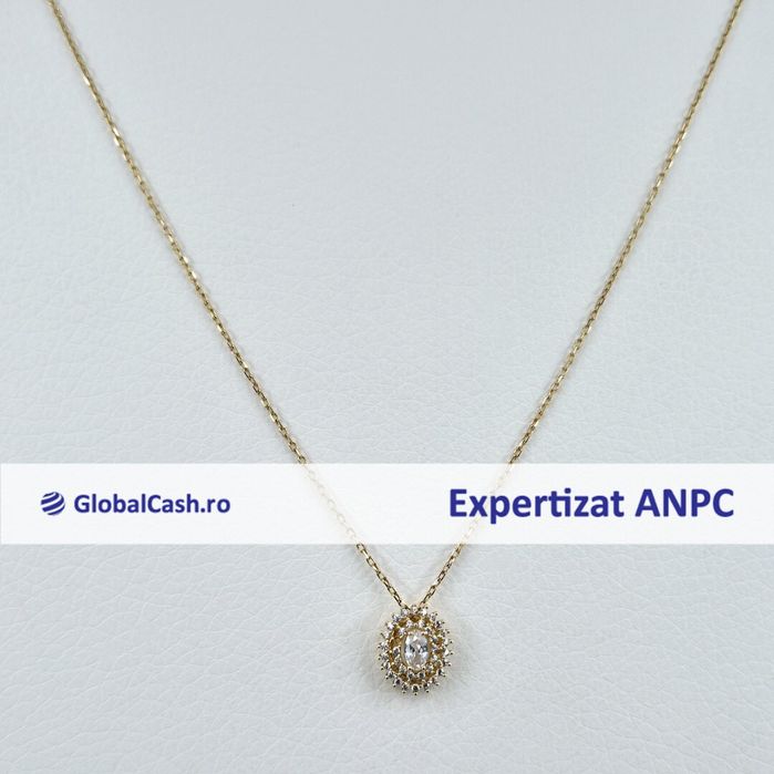 Lant cu pandantiv din aur de 14k, 2.18g | GlobalCash.ro #GO111551