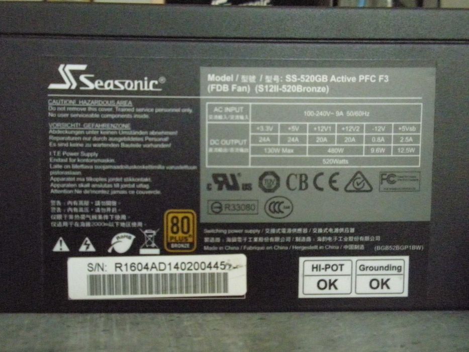 Sursa desktop Seasonic S12II-520Bronze