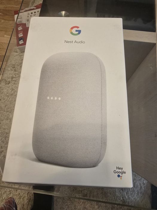 Boxa inteligenta Google Nest Audio, Wi-Fi, Bluetooth, Comenzi Vocale, Alb