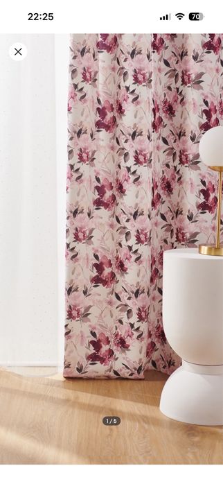 Set draperii pe inele 140x260cm