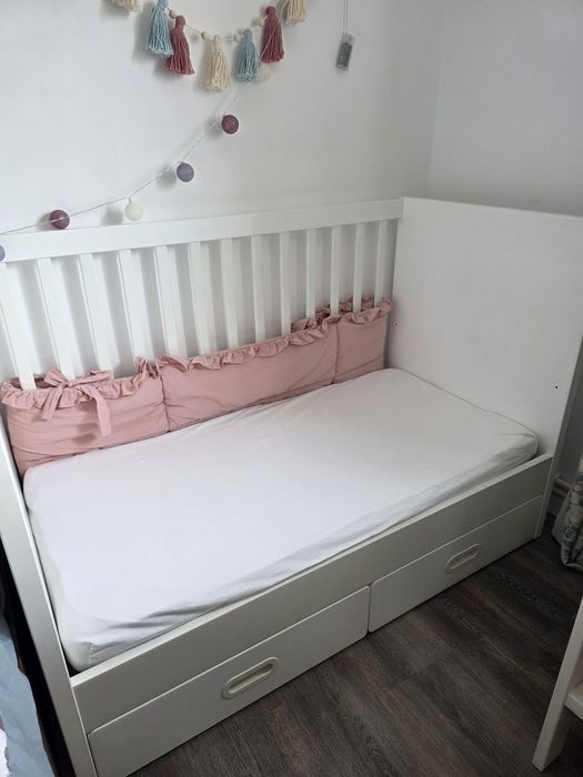 Patuț bebe Ikea Stuva 60×120 cu saltea