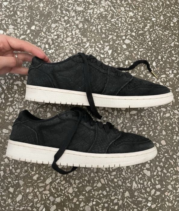 Jordan 1 low python leather