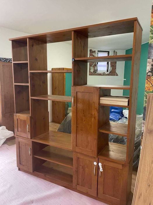 Етажерка естествено дърво (чам), двулицева, 203/171/45