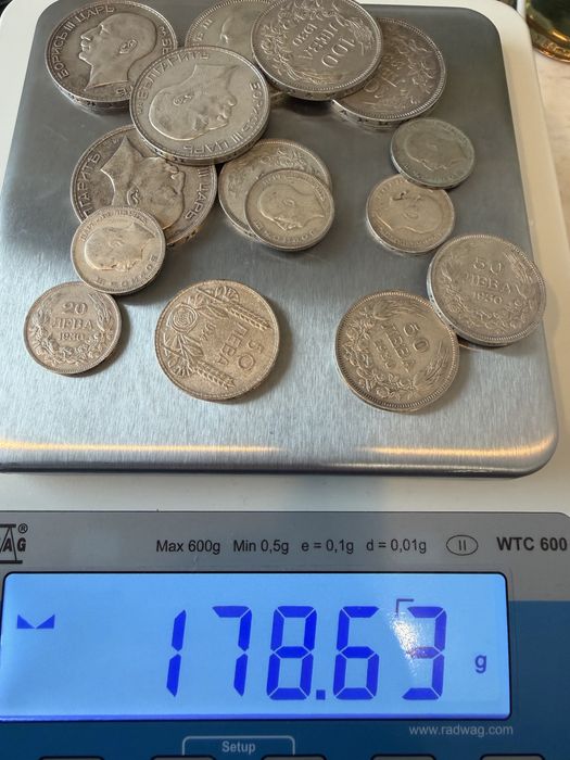 Сребърни монети 178.63гр