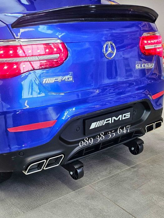 ТОП ЦЕНА!НОВО!Акумулаторен джип MERCEDES GLC63 AMG с 12V,меки гуми,USB
