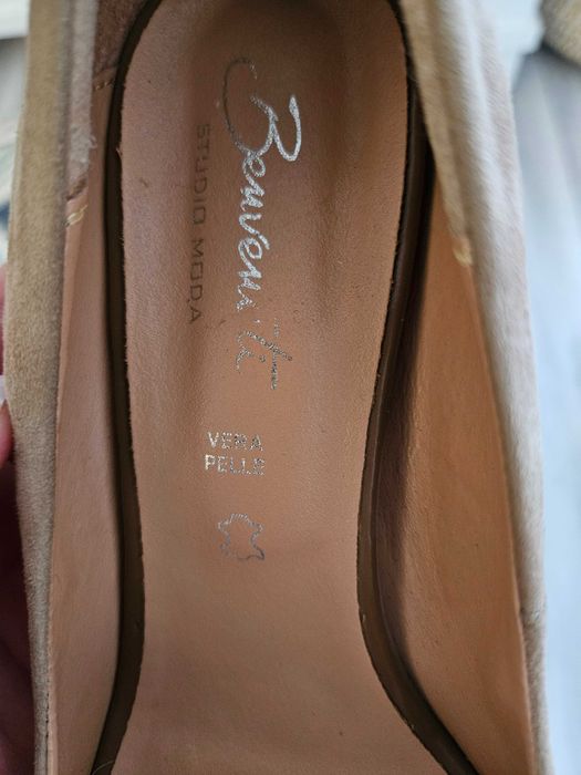 Pantofi Benvenuti piele întoarsă, 37