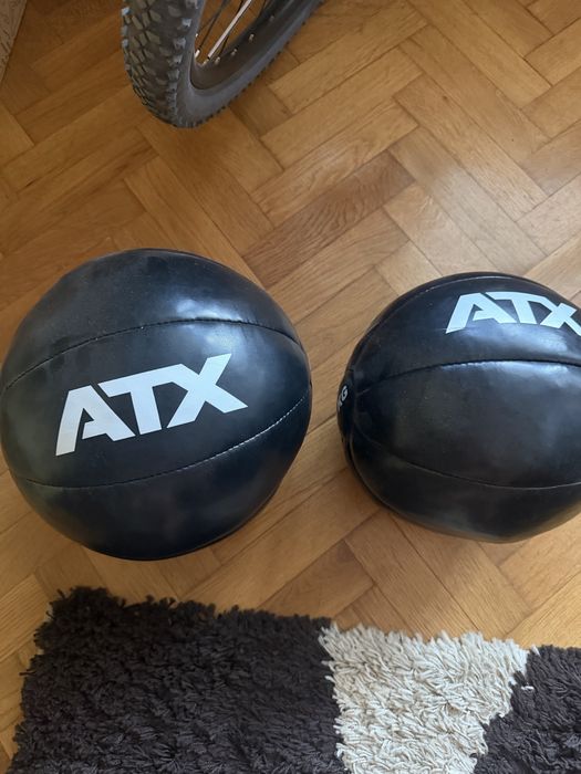 Медицинска топка 5 кг ATX естествена кожа