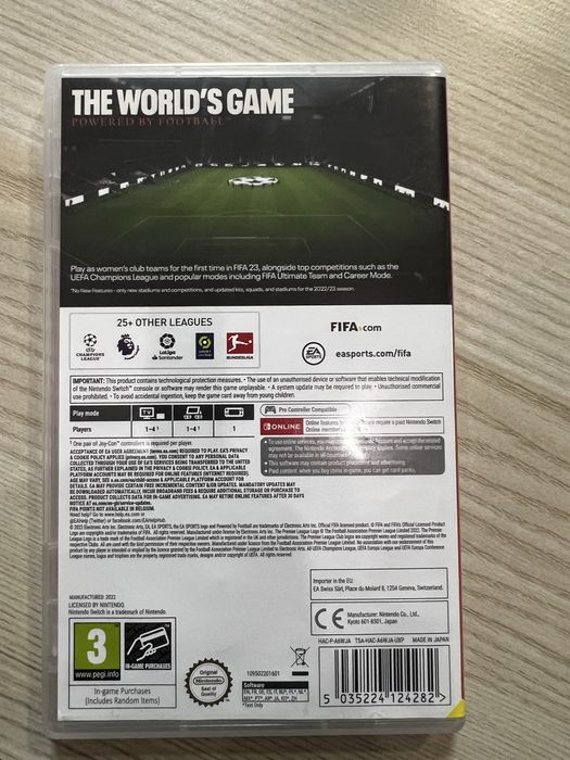 Игра FIFA23 за Nintendo Switch