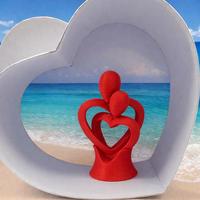 Figurina Inima 3D – Cadou Romantic – Decor Modern