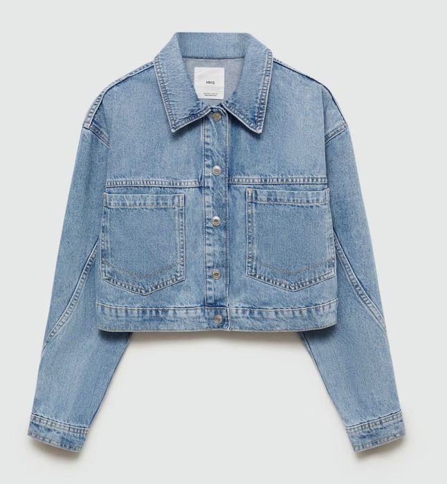 Geaca Mango din denim damă cu buzunare