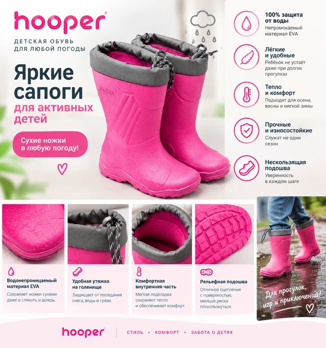 Водонепроницаемые сапоги Hooper