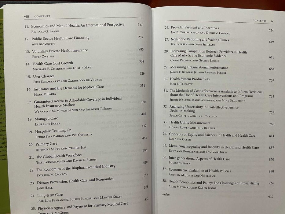 Oxford Handbook of Health Economics Glied&Smith business farma NOU MBA