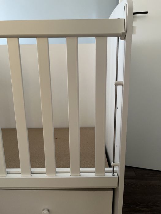 Бяла дърена кошара Тони, 3 нива, трансформируема