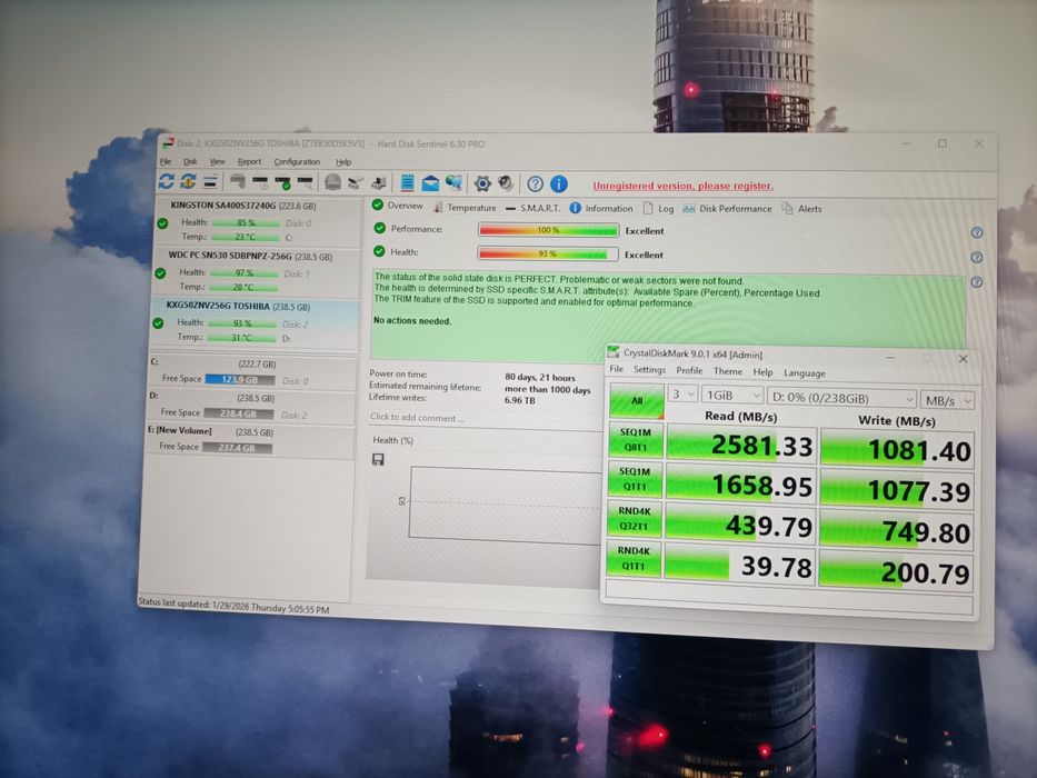 vand ssd nvme m2 pciex 3.0/sata3  2280 256gb second hand