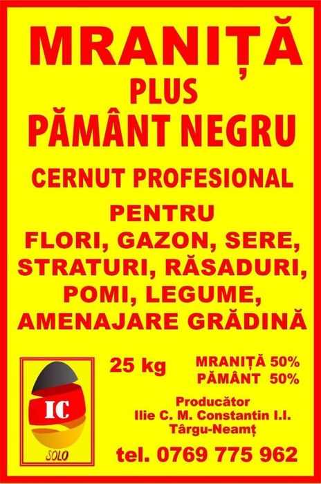 Mraniță plus pământ negru