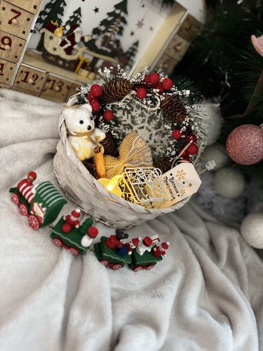 Коледна кошница handmade