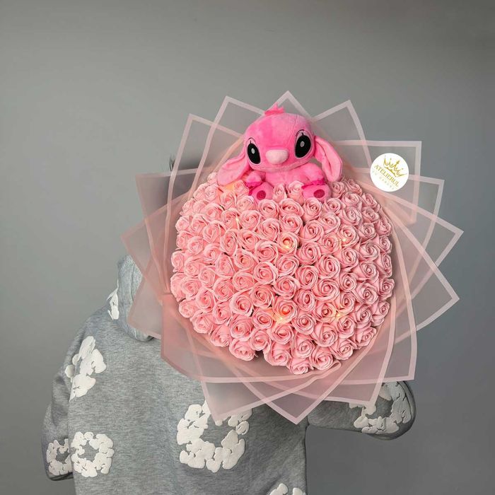 Buchete Trandafiri Sapun, Sclipici , Stitch | Livrare oriunde