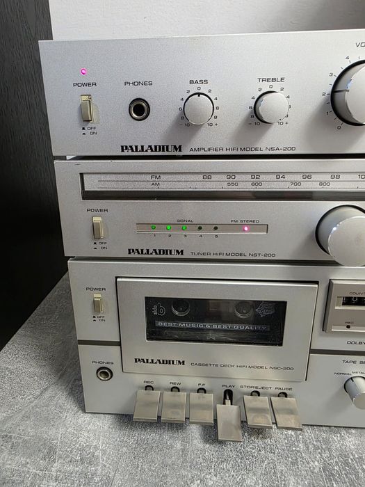 Linie midi  PALLADIUM Amp.NSA-200/tuner NST-200/deck casetă  NSC-200