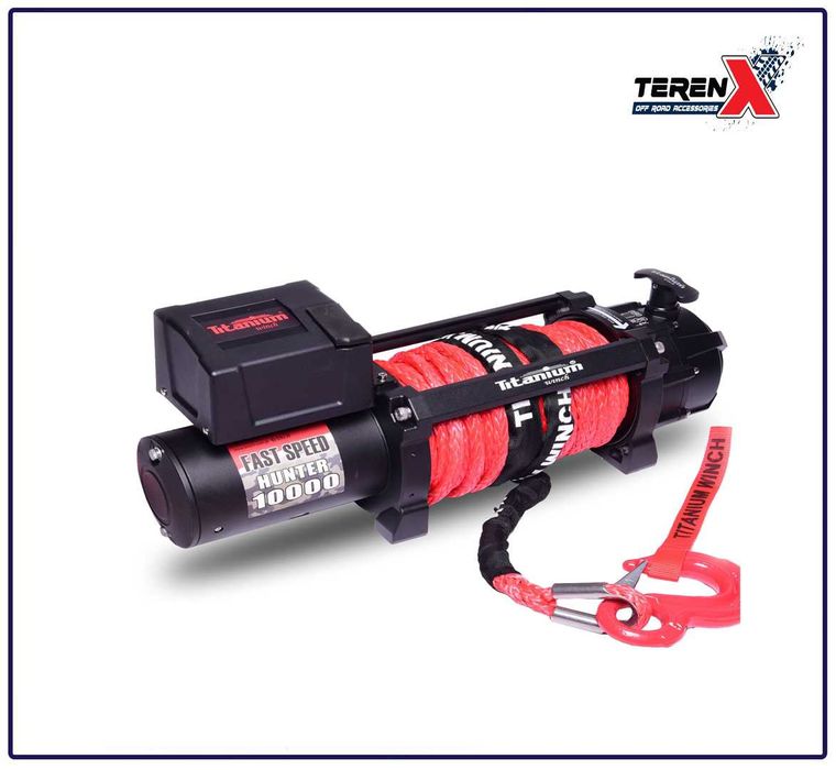 Troliu auto Titanium Fast Speed Hunter 10000 lbs (4.5 tone) motor 8CP