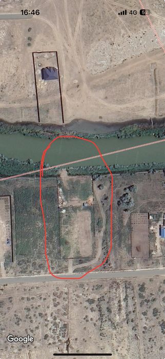 Земля 12 соток өзектің жагасы