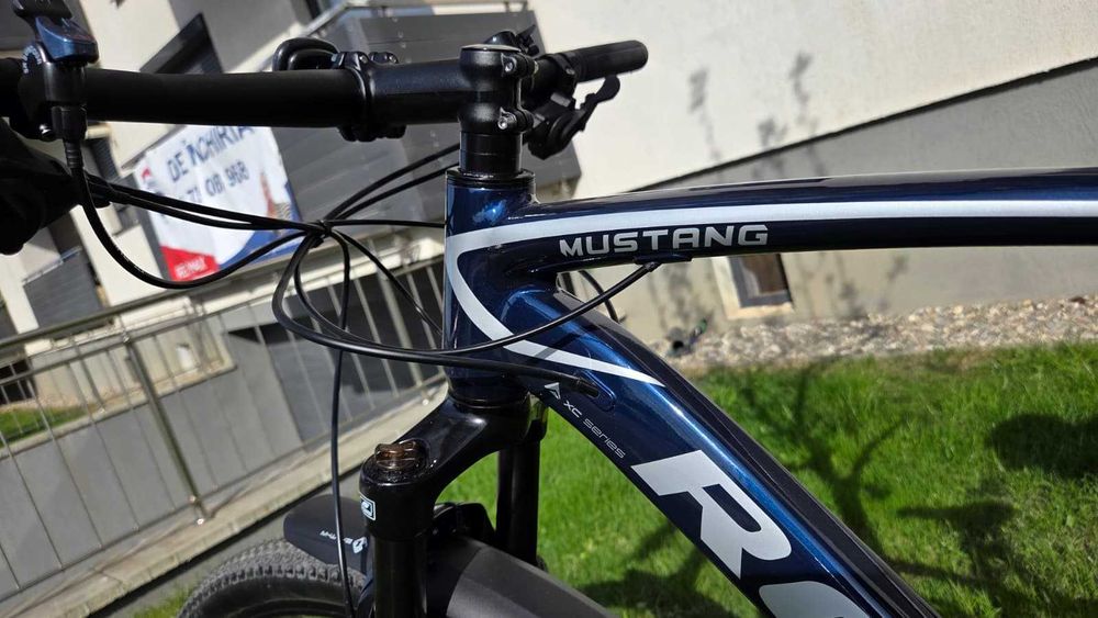 Bicicletă MTB Romet Mustang M5 XL/21 inch, roți 29”, Shimano Deore, practic nouă