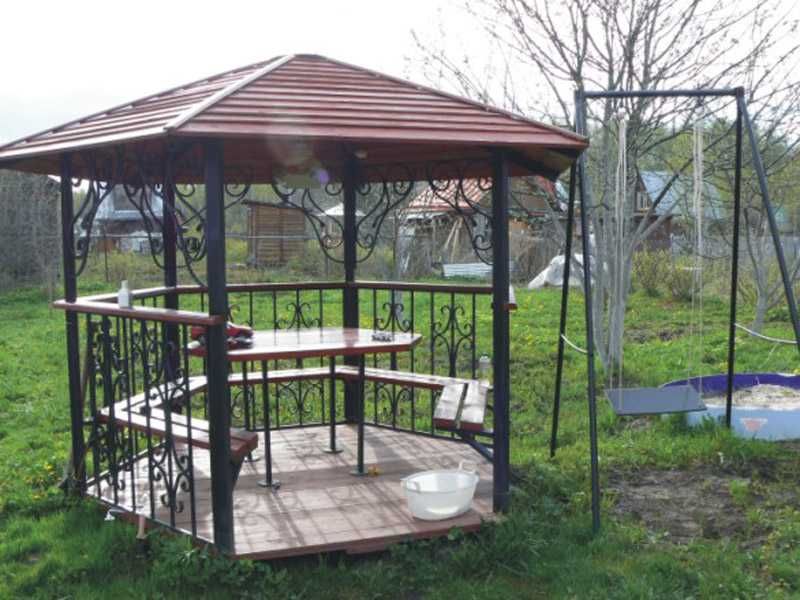 БИСЕТКА МЕТАЛЛИЧЕСКАЯ для дома дачи курилка