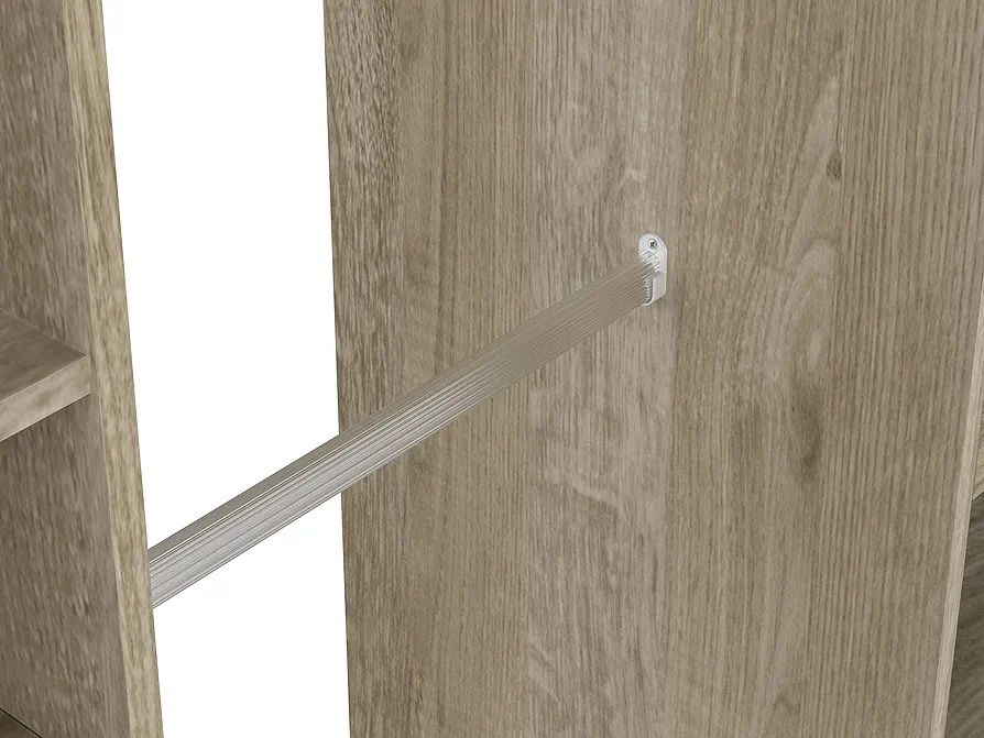 Dulap modular reglabil stejar  , polițe și sertare configurabile, tip dressing/bibliotecă