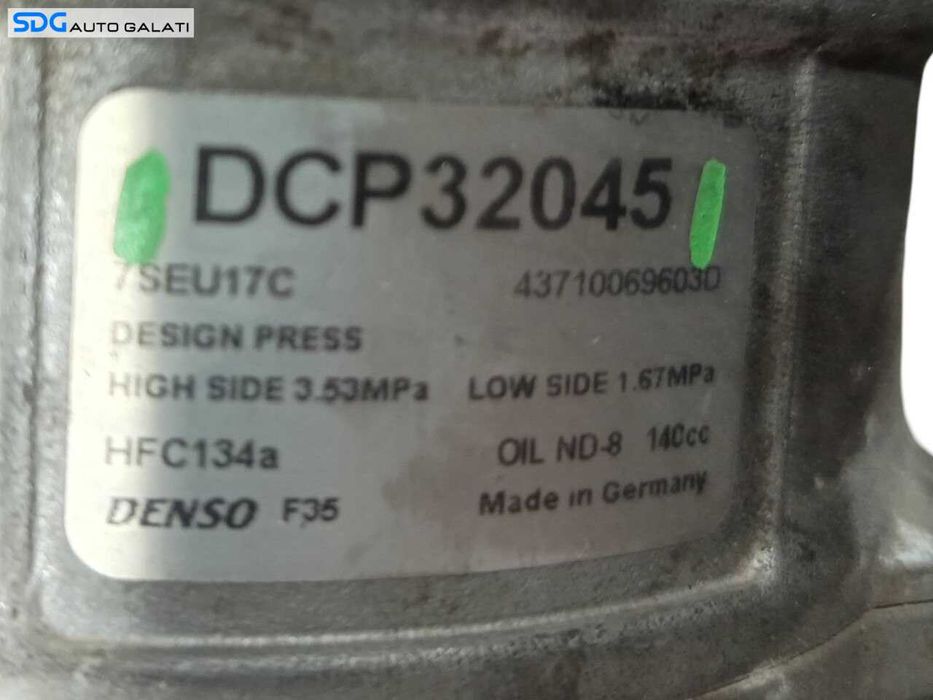 Compresor AC Aer Conditionat Clima Volkswagen Caddy 1.6 2.0 TDI 2003 - 2010 Cod 7SEU17C, DCP32045 [A0668]