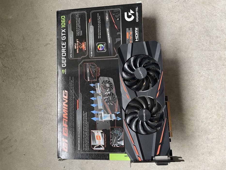 Видео карти Nvidia 6gb geforce gtx 1060 Gigabyte