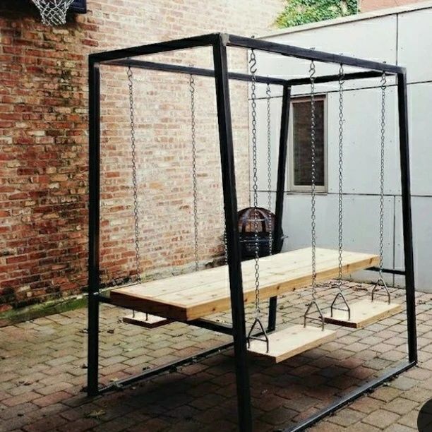 Садовые беседки с подвесом