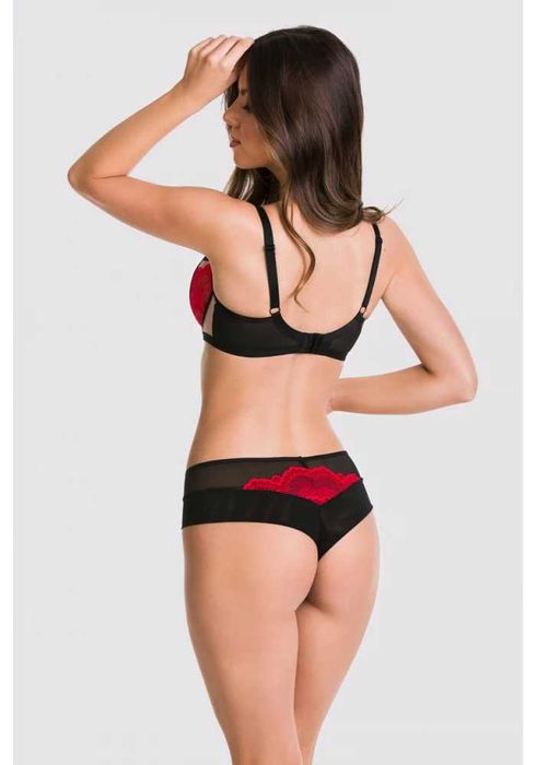 Секси сутиен балконет в червен цвят AMORE 19169 MEDIOLANO