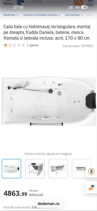 Cada cu hidromasaj Kadda