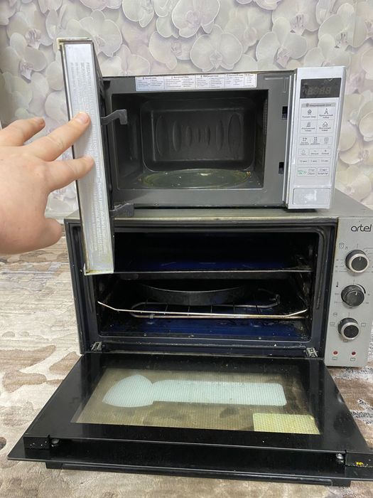 Микроволновка в рабочем состоянии