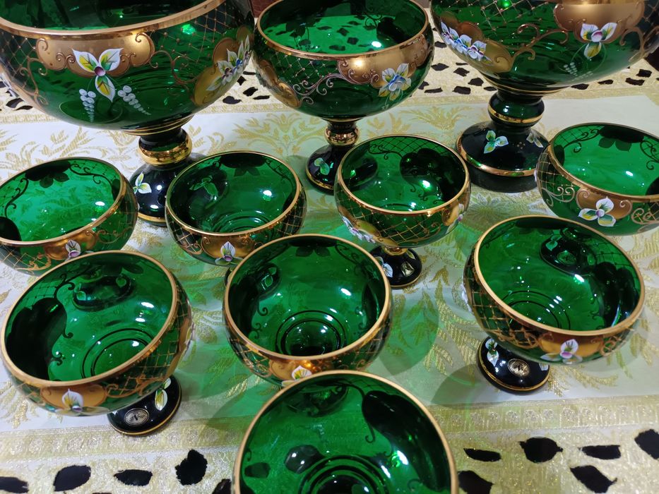 Bohemia Чехия набор-штучно богема набор 13 шт комплект посуда