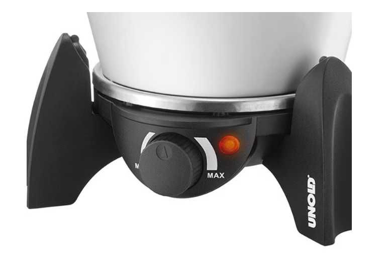Комплект електрическо фондю Unold, 500 W, Инокс/Черен