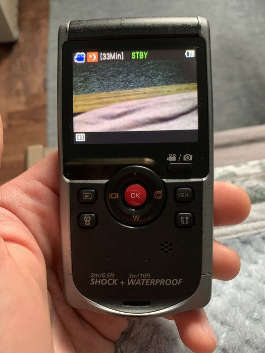 Pocket Video Camera SAMSUNG HMX-W200 Rugged HD Waterproof Camcorder