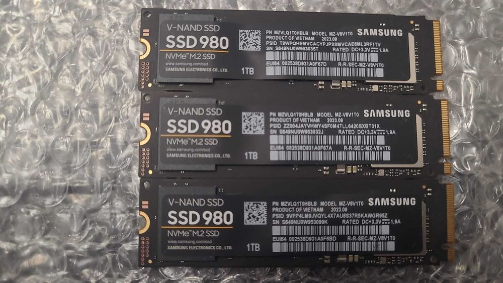 Solid State Drive (SSD) Samsung 980 de 1TB, NVMe, M.2 -NOU