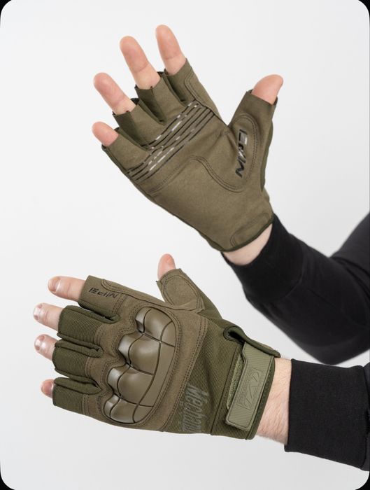 Перчатки тактические без пальцев. Barmoqlari ochiq taktik qo'lqoplar