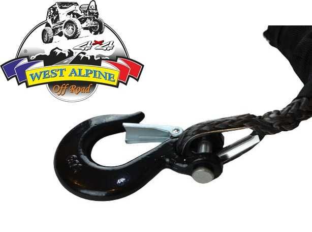 Plasma sintetica troliu auto - Sufa cu carlig pentru troliu 8mm X 18m