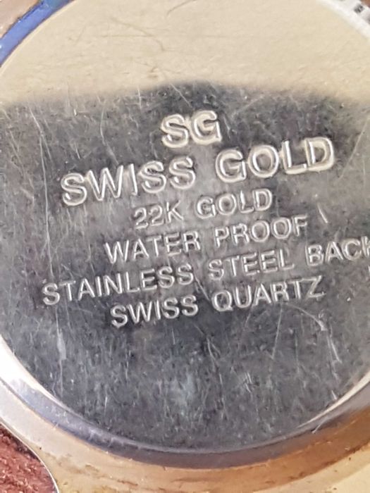 Ceas barbatesc de colectie, SWISS GOLD Quartz
