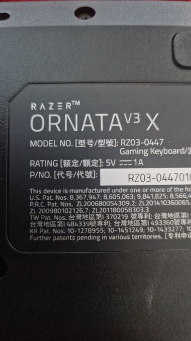 razer ornata v3 x