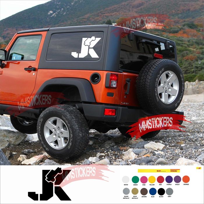 Стикер JK за Jeep Wrangler