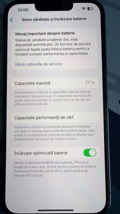 iPhone 13 Pro 256GB – impecabil, folie privacy + husă și căști incluse