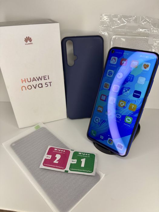 Huawei Nova 5T - 128Gb - Full Box + Huse si folie de sticla
