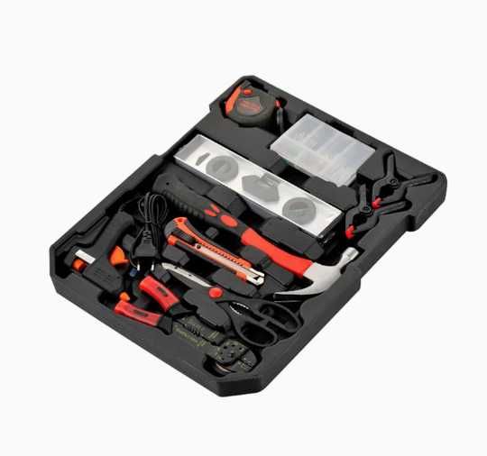 Cutie cu scule Trolley Zilver – 186 piese