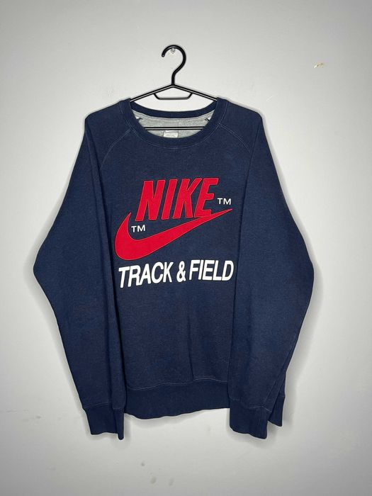 Nike Vintage 00s Track & Field Crewneck Sweatshirt Мъжка Блуза