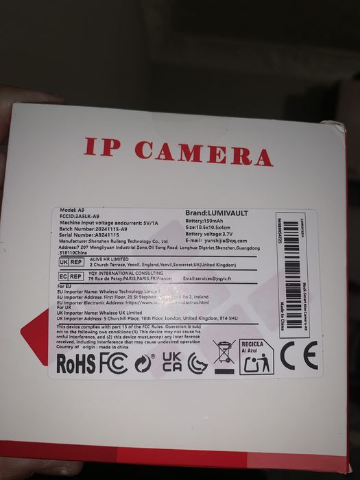 Миникамера v720 modelA9