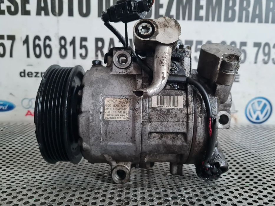 Compresor Clima Aer Conditionat AC Skoda Fabia 2 Roomster Praktik Seat Ibiza Vw Polo 6R An 2008-200